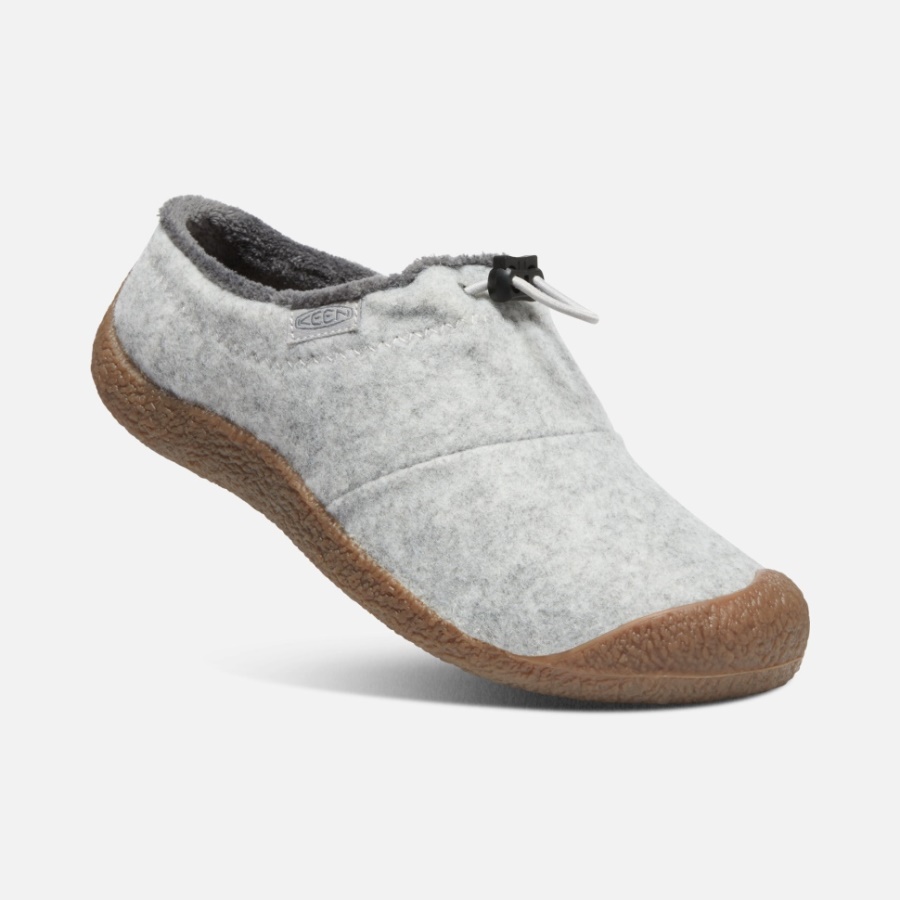 Claquettes Howser Iii En Laine Gris Clair Pour Femme