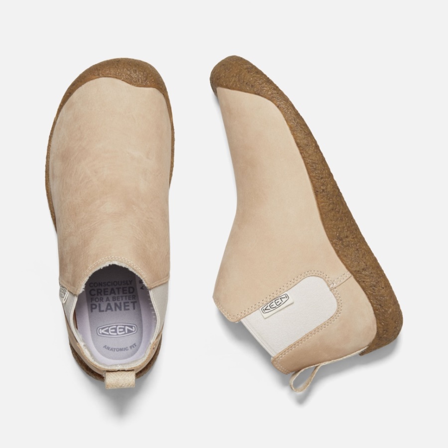 Safari-Birch Mosey Chelsea Bottines En Cuir Keen Pour Femme