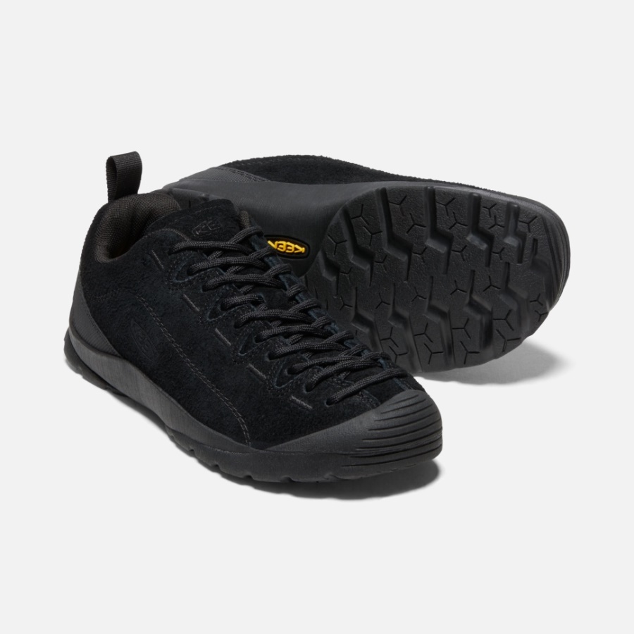 Poilu Noir-noir Baskets En Daim Jasper Pour Femmes