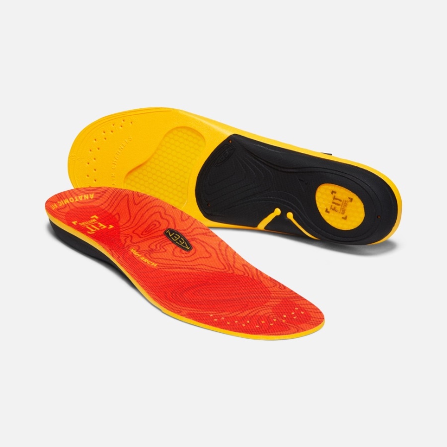 Semelle Intérieure à Voûte Plantaire Haute K-30 Pour Hommes Rouge Vif