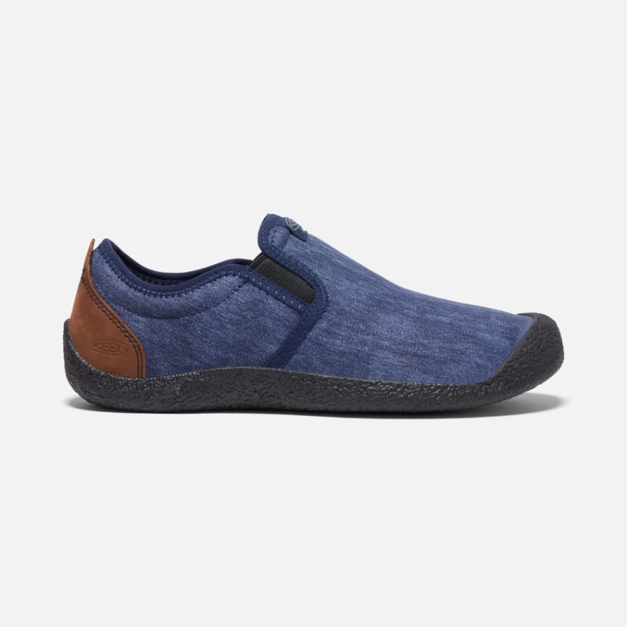 Slip-on En Toile Howser Pour Hommes Vif Noir Iris-bison