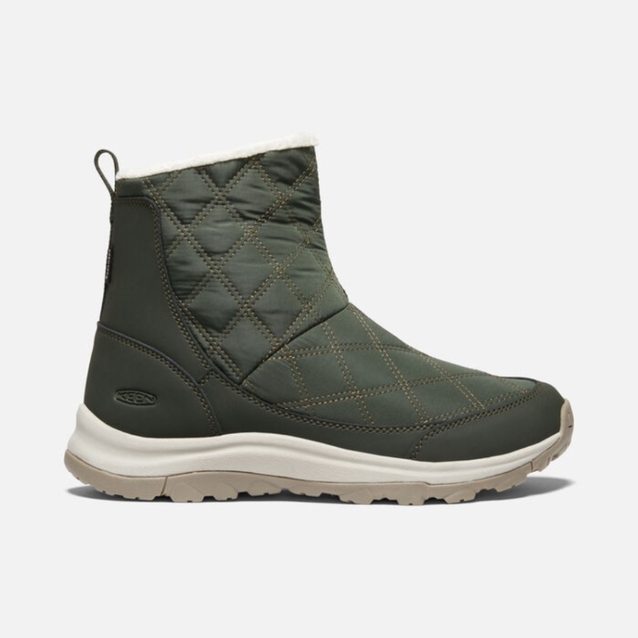 Botte à Enfiler Imperméable Hivernale Terradora Ii Pour Femmes De Colophane-olive Foncé