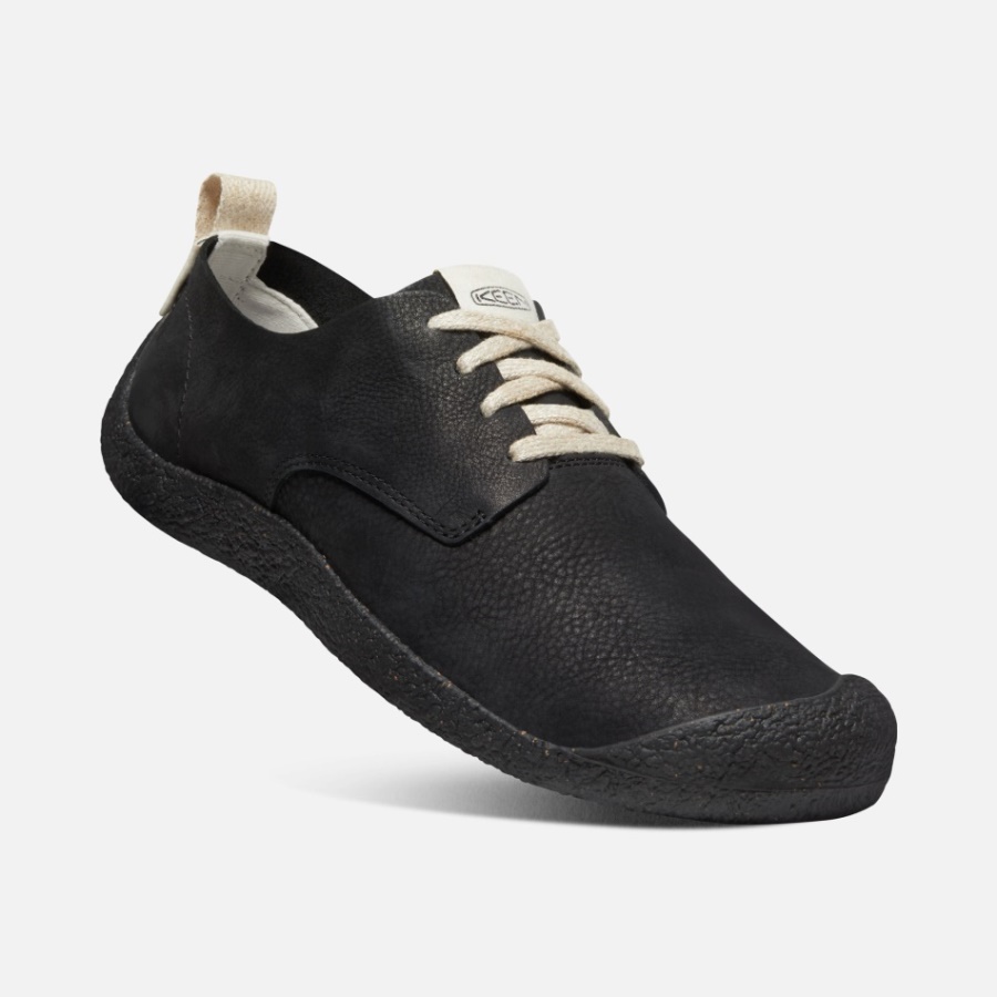 Derbies Mosey En Cuir Pour Hommes Noir Vif